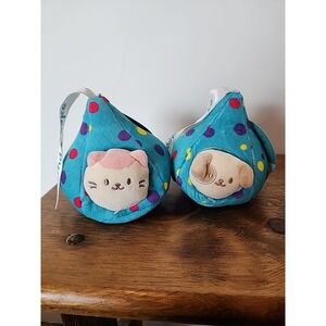 2 Anirollz Mini Plush 4.5 inch Kittiroll Birthday Cake Kiss House NEW WITH TAG